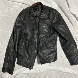 Men’s leather jacket.